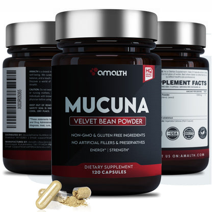 Mucuna Powder 120 Veg Capsules