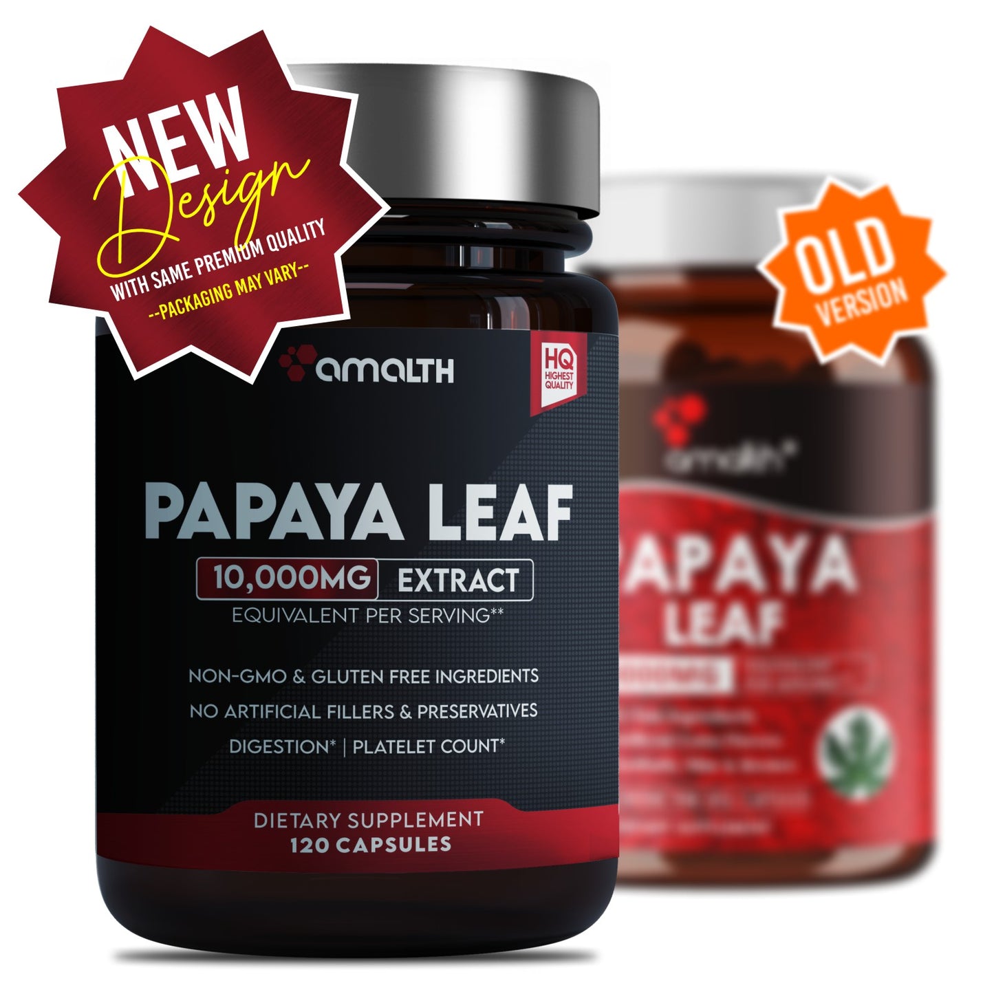 Papaya Leaf Extract Digestive Enzymes 120 Veg Capsules