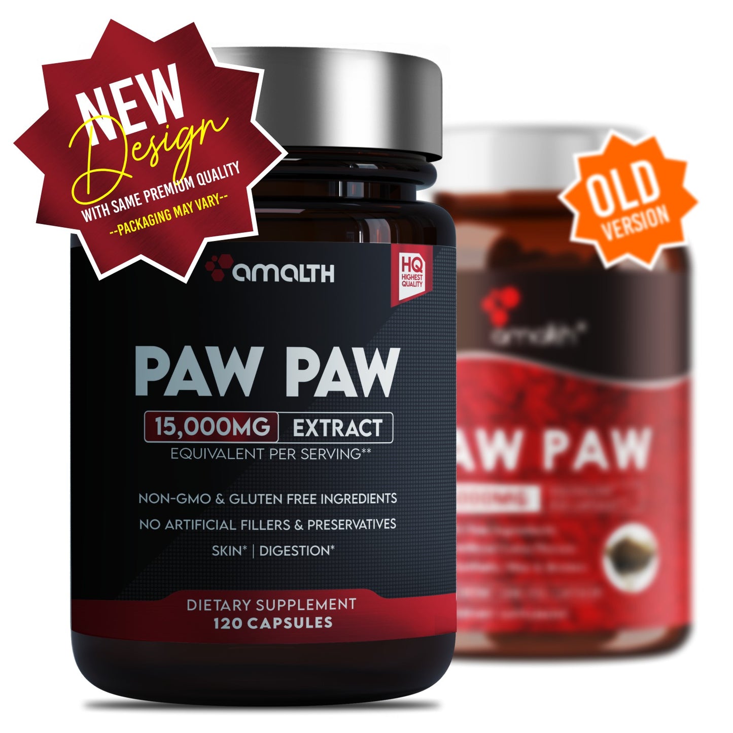 Paw Paw Root 15:1 Extract  120 Capsules