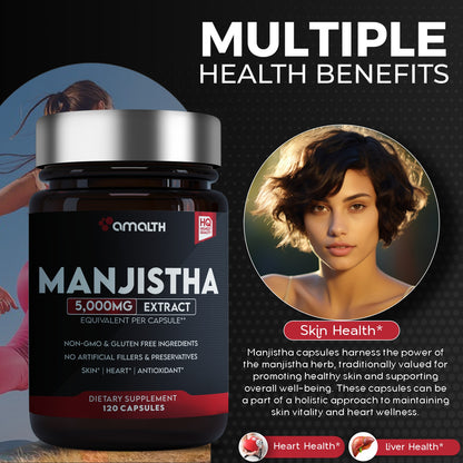 Manjistha Extract Powder 120 Capsules