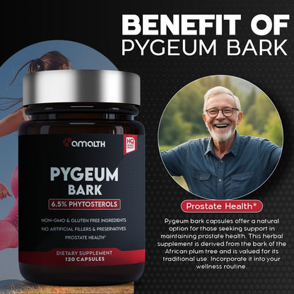 Pygeum Bark Extract Powder 120 Capsules