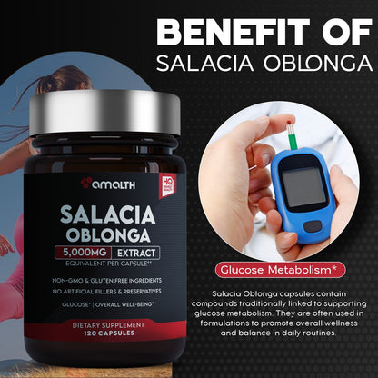 Salacia Oblonga Extract Powder 120 Capsules