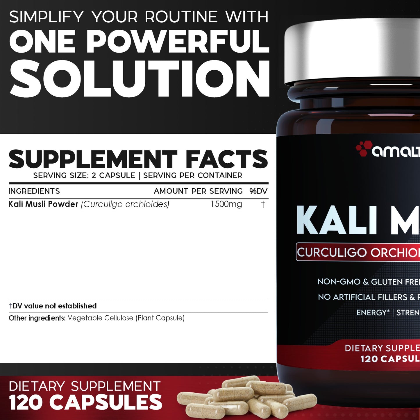 Kali Musli Powder 120 Capsules