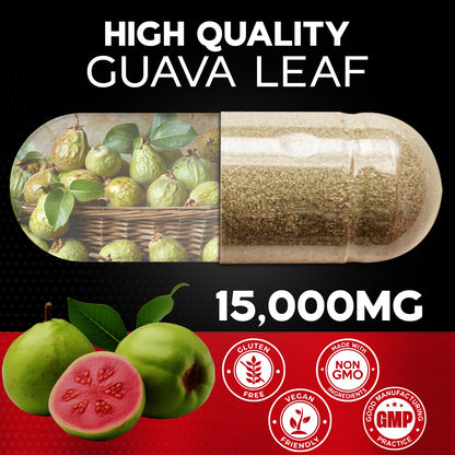 Guava Leaf Extract Powder 120 Capsules