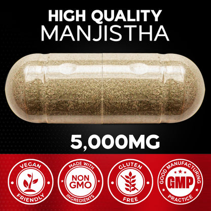 Manjistha Extract Powder 120 Capsules