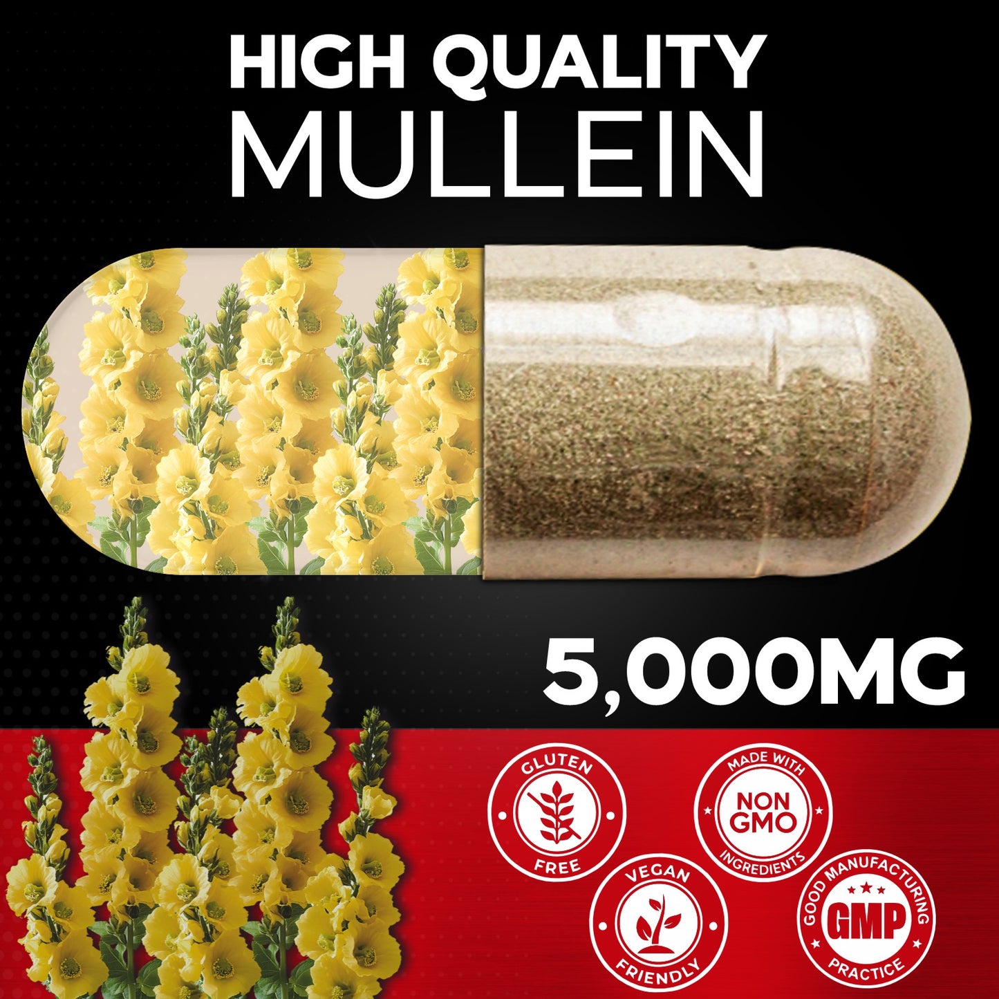 Mullein Extract 120 Veg Capsules