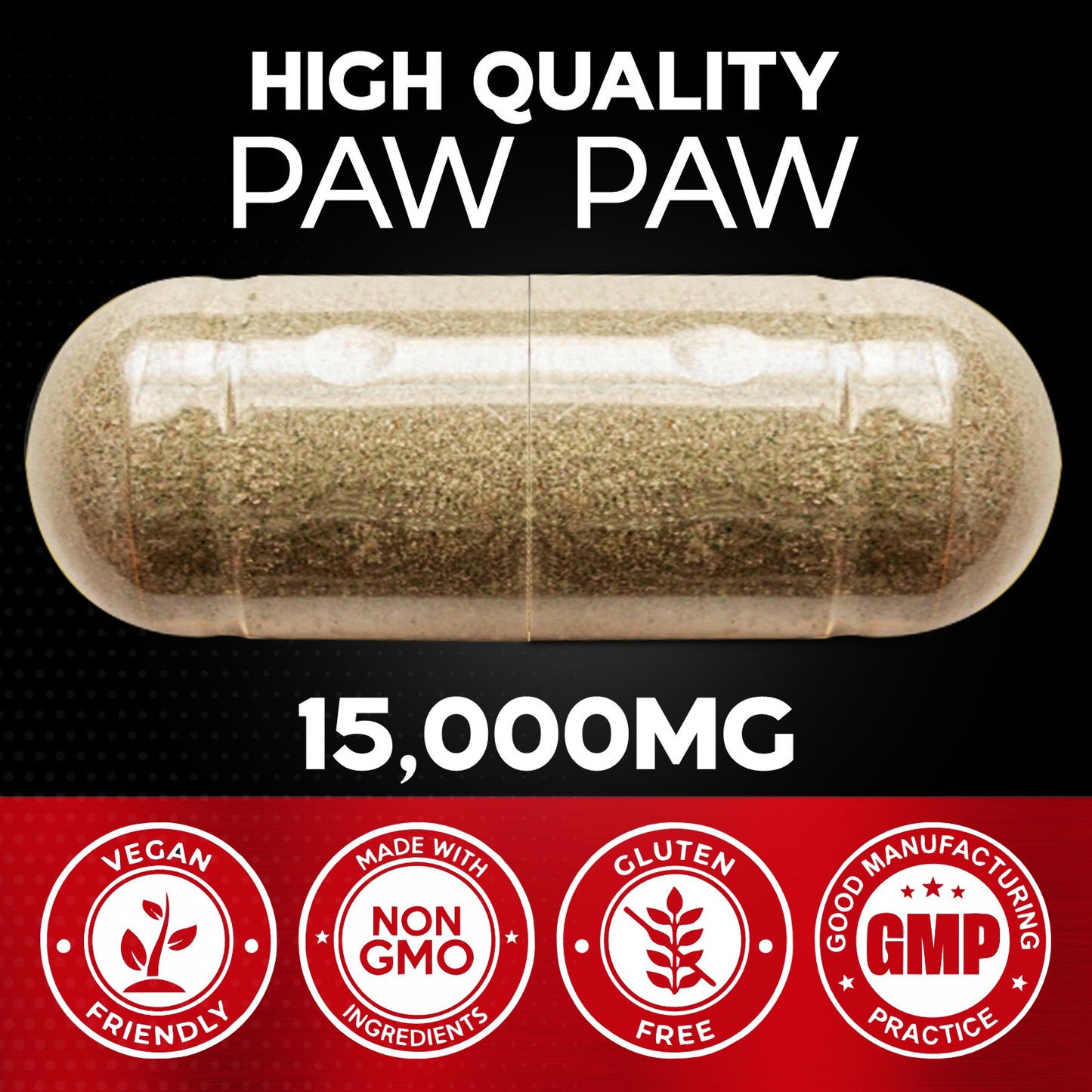 Paw Paw Root 15:1 Extract  120 Capsules