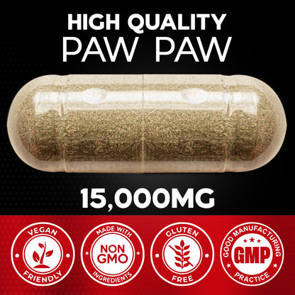 Paw Paw Root 15:1 Extract  120 Capsules