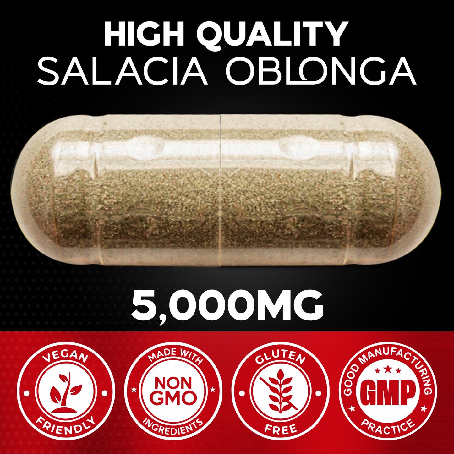 Salacia Oblonga Extract Powder 120 Capsules