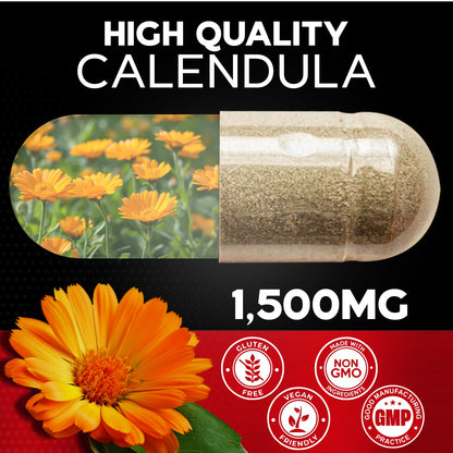 Calendula ( Marigold )Powder 120 Capsules