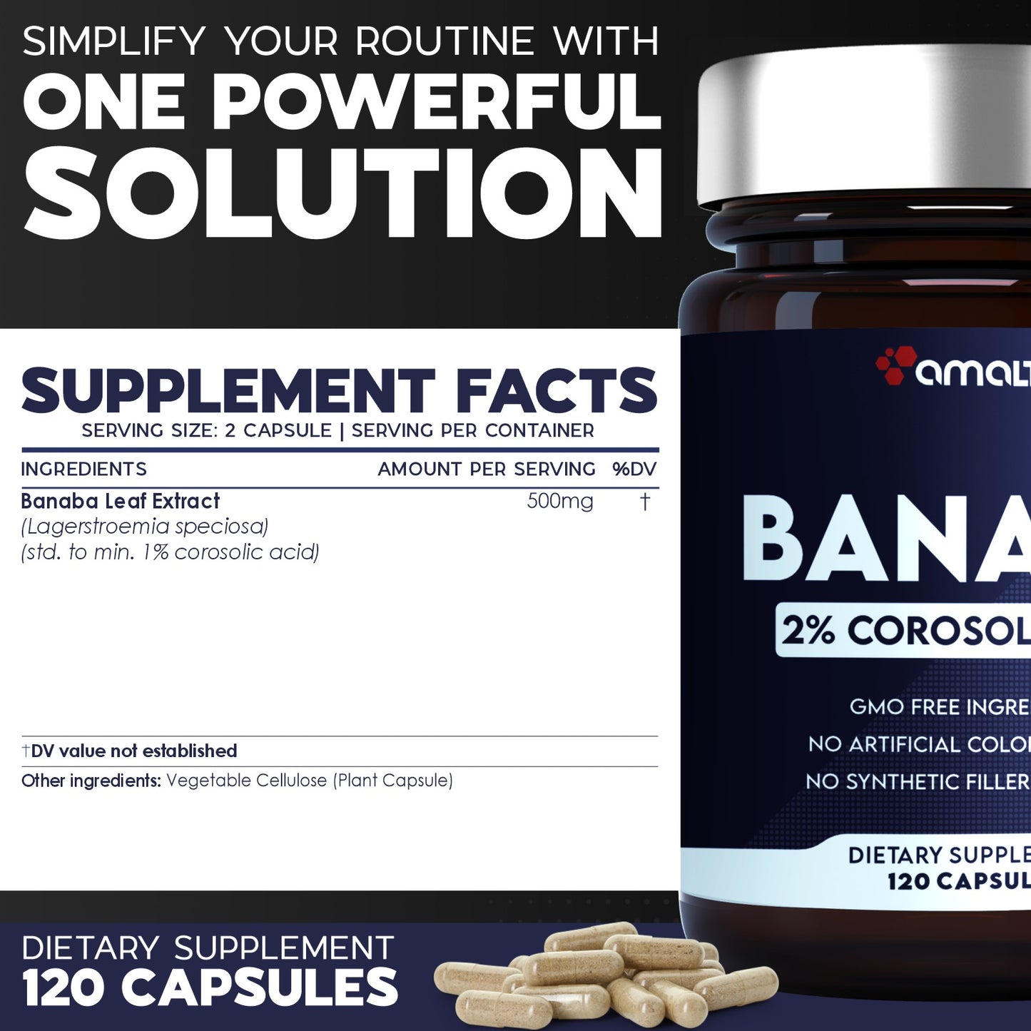 Banaba Extract Powder 90 Capsules